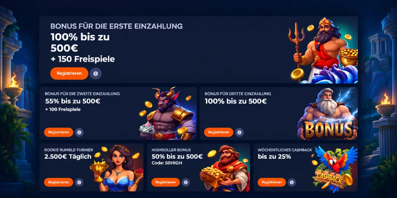 Nine Casino Einzahlungsbonus Willkommenspaket Freispiele Cashback Deutschland